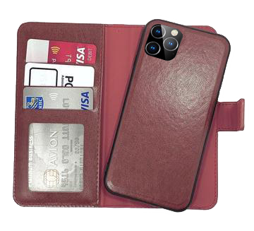 Brown Magnetic Wallet Case iPhone 11 PRO MAX