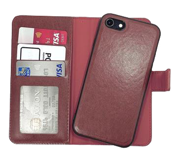 Brown Magnetic Wallet Case iPhone XS MAX
