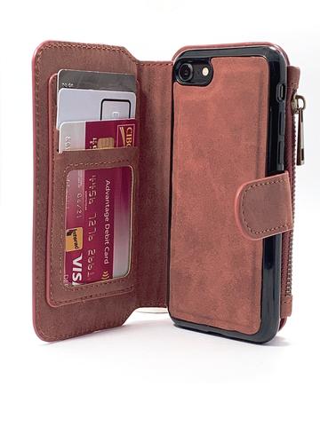 Brown PURSE Magnetic Wallet Case iPhone XS MAX