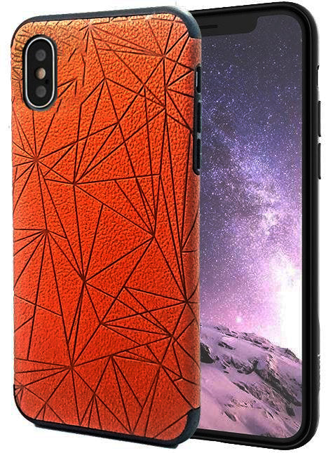 Silicone Brown ZigZag Case For iPhone XR