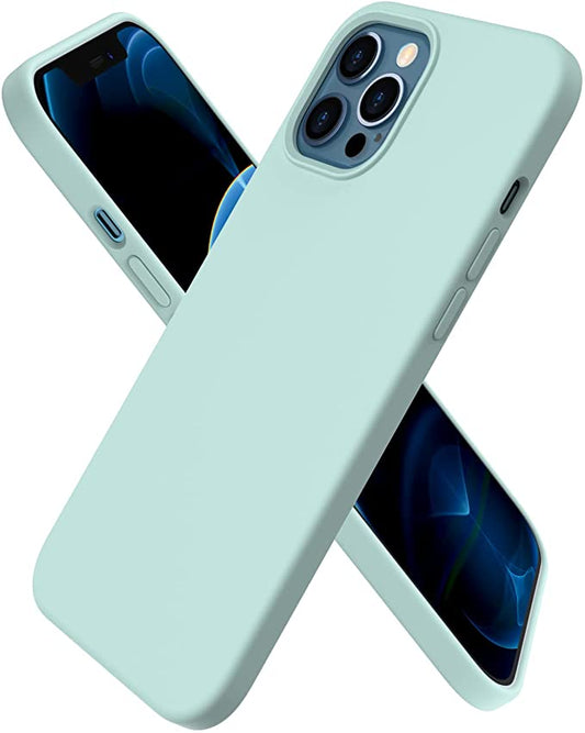 No Logo Silicone Mint Case For iPhone 13 PRO MAX