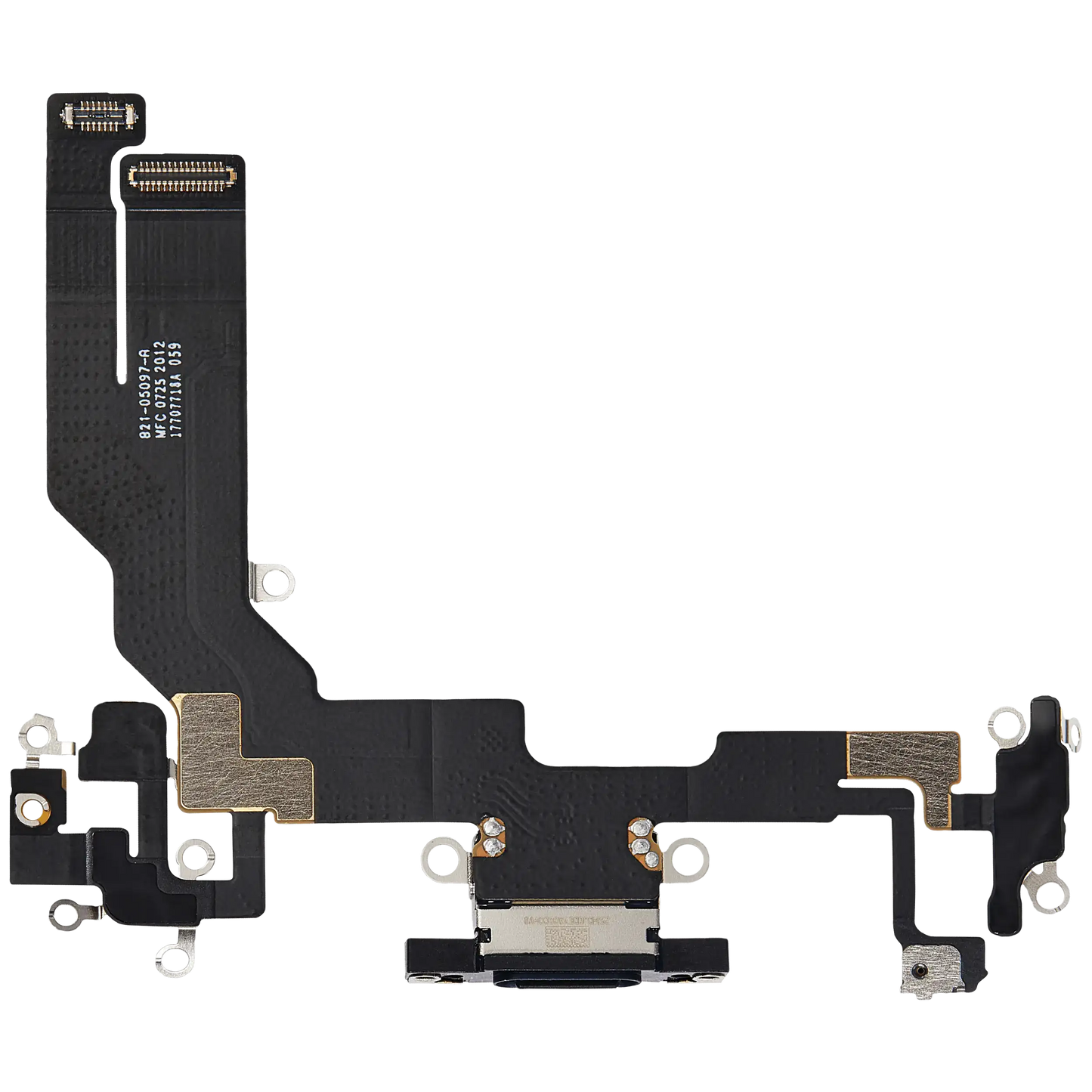 Charging Port Flex Cable Compatible For iPhone 16e / 17e (Premium) (Black)