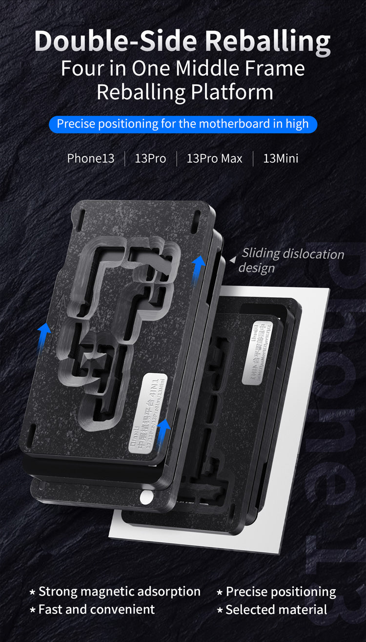 Middle Frame Reballing Platform For iPhone 13 / 13 Mini / 13 Pro / 13 Pro Max (Qianli)