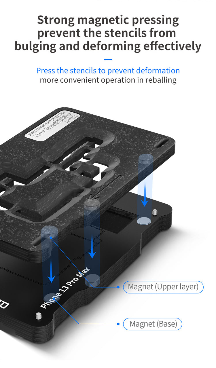 Middle Frame Reballing Platform For iPhone 13 / 13 Mini / 13 Pro / 13 Pro Max (Qianli)