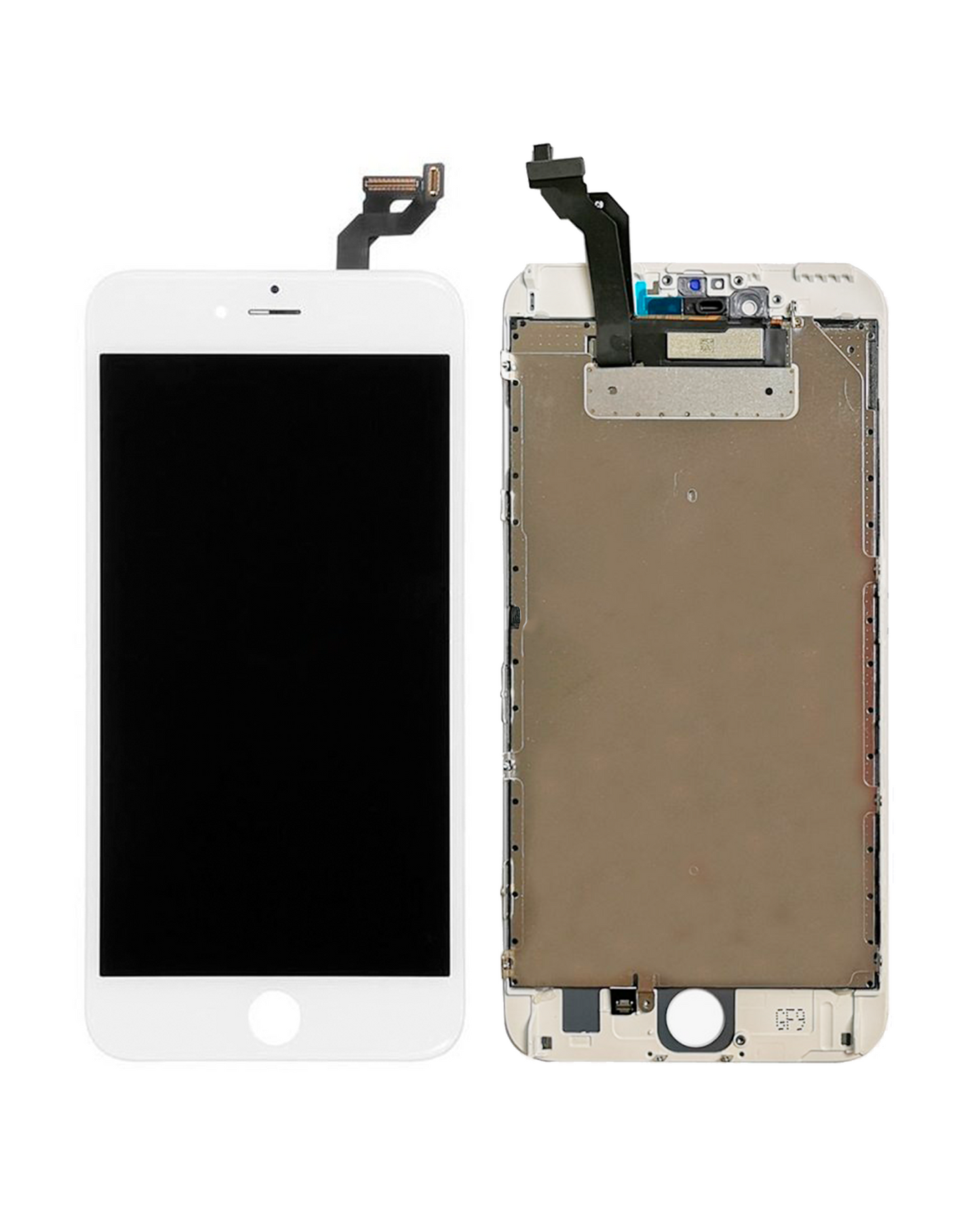 LCD Assembly With Steel Plate For iPhone 6S Plus (Aftermarket Pro: XO7 Incell) (White)