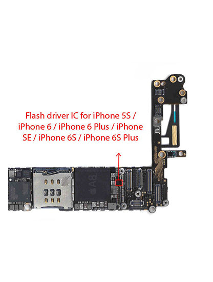 Flash Driver IC For iPhone 5S / 6 / 6 Plus / SE (2016) / 6S / 6S Plus (U17 / U1602 / U3300 / 65DL 64A1 20 Pins / LM3564A1TMX)