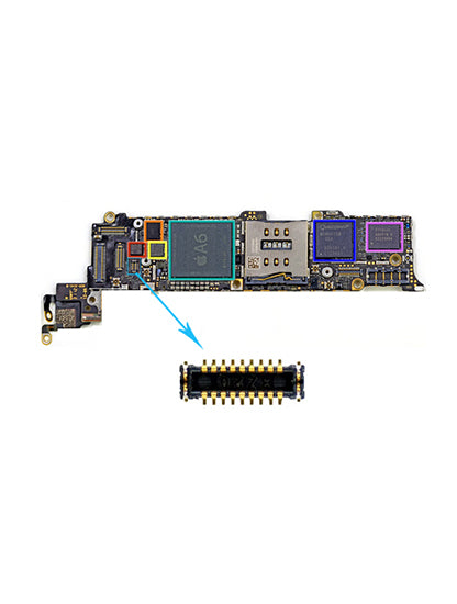 Volume Button Flex FPC Connector For iPhone 5C (J2: 18 Pin)