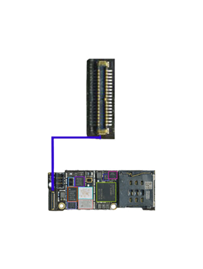 Charging Port Flex FPC Connector For iPhone 6 Plus (J1817: 36 Pin)
