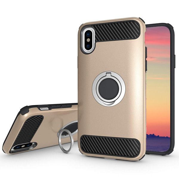 Hybrid Ring Gold Case For iPhone XS MAX