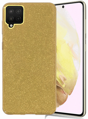 Glitter Silicone Gold Case For Samsung A12