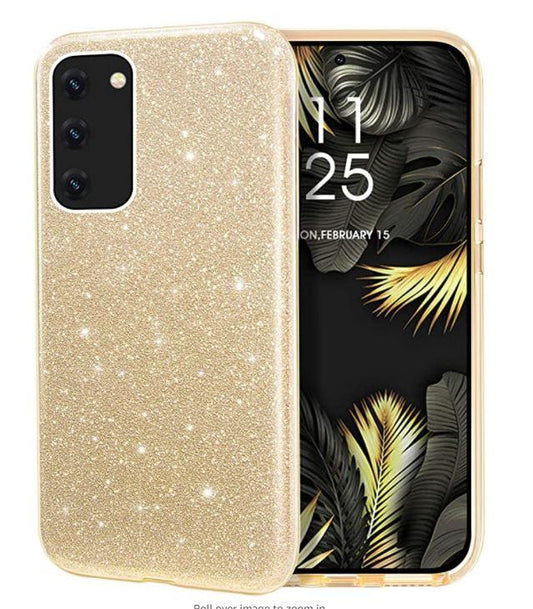 Glitter Silicone Gold Case For Samsung S20