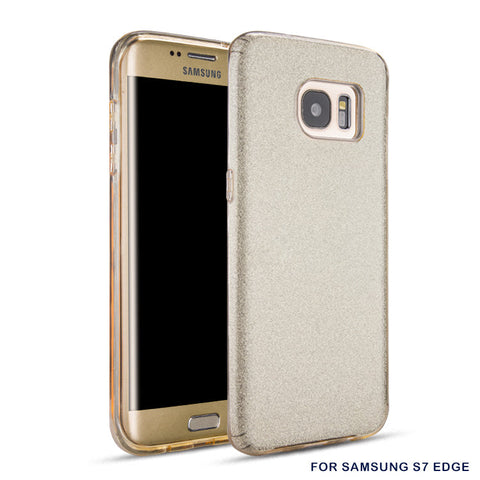 Glitter Silicone Gold Case For Samsung S7 EDGE