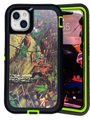 Defender Green Camo Case for iPhone 14 PLUS