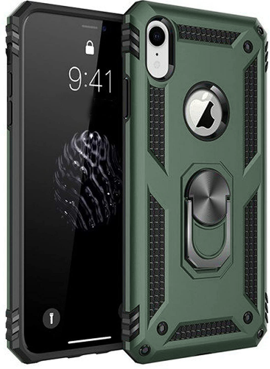 GREEN Hybrid Ring Case for iPhone XR