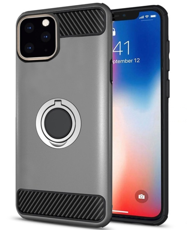 Hybrid Ring Grey Case For iPhone 11 PRO MAX