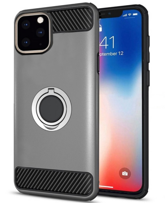 Hybrid Ring Grey Case For iPhone 11 PRO MAX
