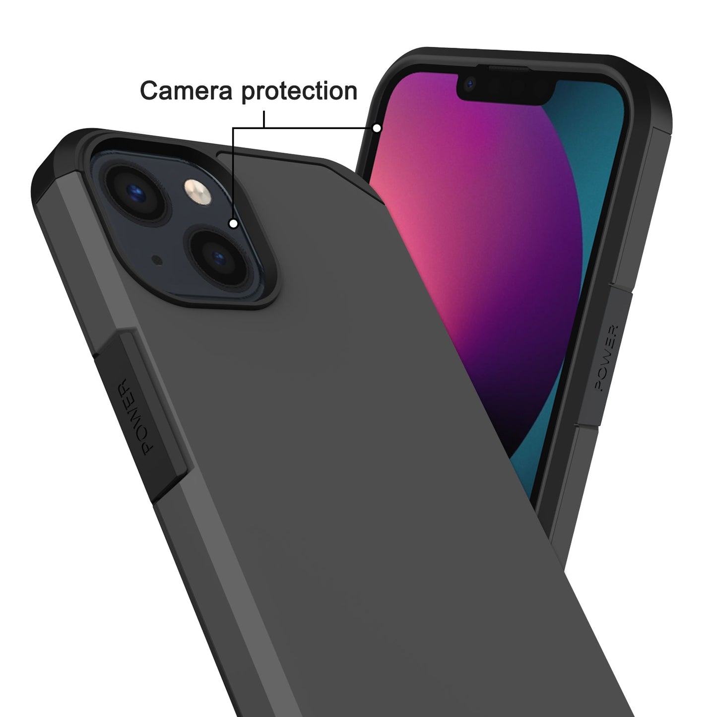 Slim Armor Protective Grey Case for iPhone 14 PLUS