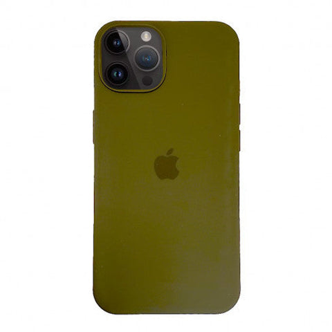 Apple Silicone Case iPhone 15 Pro Max Army Green