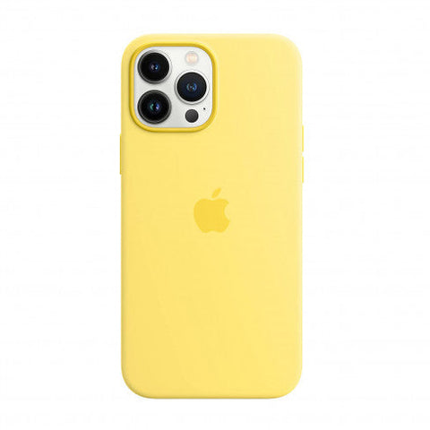 Apple Silicone Case iPhone 15 Pro Max Yellow