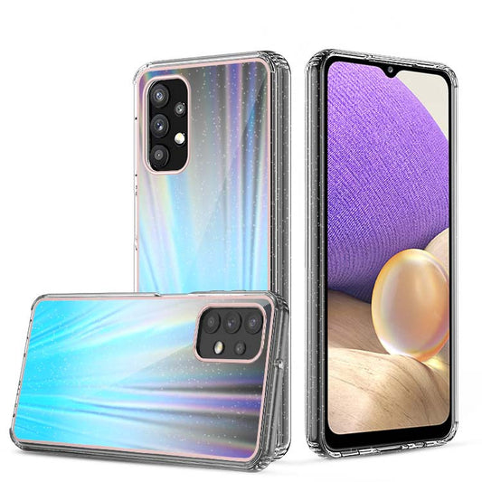 Clear Graphic Case (Blue Sparkle) for Samsung A32 5G