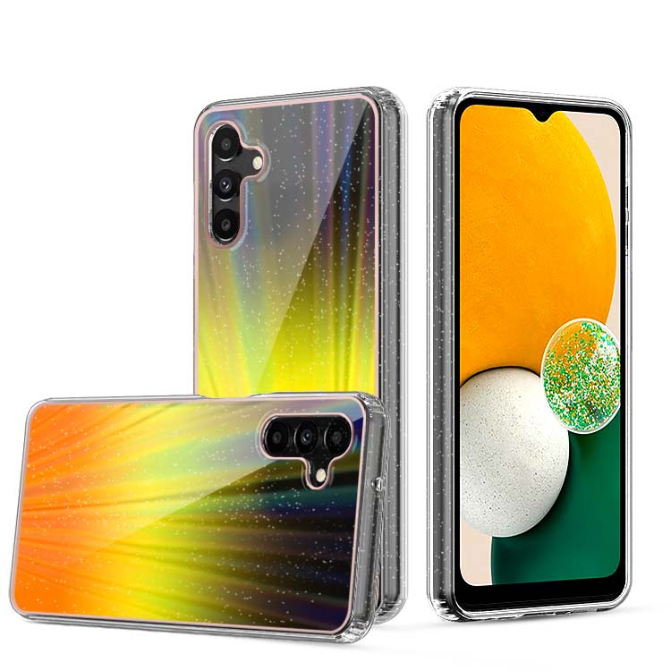Clear Graphic Case (Gold Sparkle) for Samsung A13