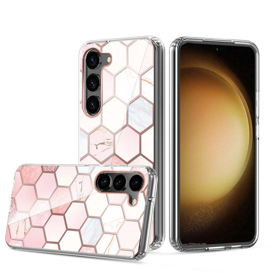Clear Graphic Case (Honey Comb) for Samsung S23
