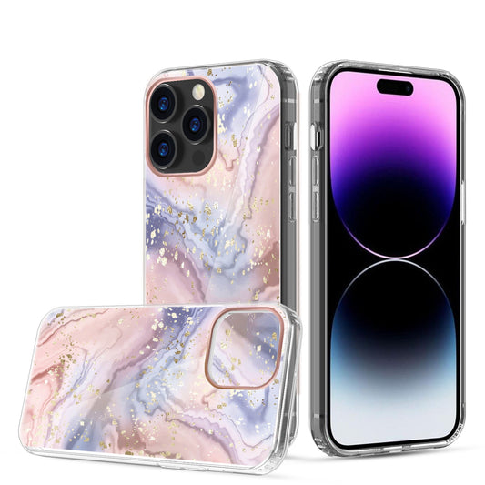 Clear Graphic Case (Multi Marble) for iPhone 14 PRO MAX