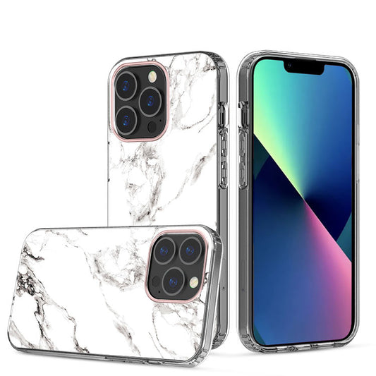 Clear Graphic Case (White Marble) for iPhone 7 iPhone 8 iPhone SE