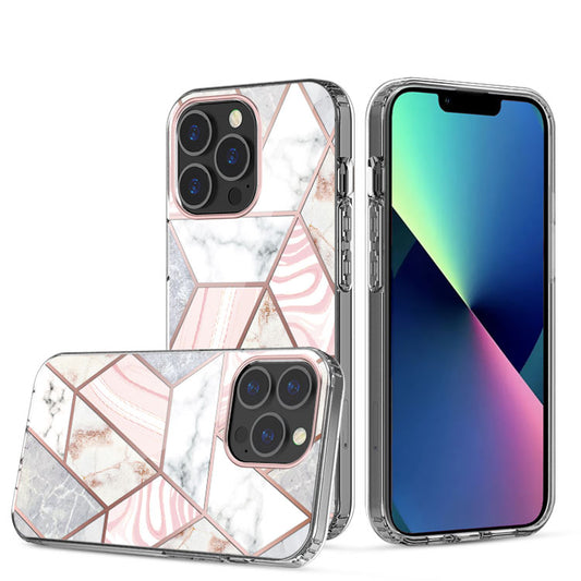 Clear Graphic Case (ZIGZAG MARBLE) for iPhone 13 PRO MAX