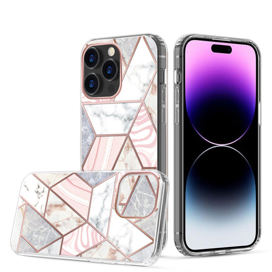 Clear Graphic Case (ZIGZAG MARBLE) for iPhone 14 PRO MAX