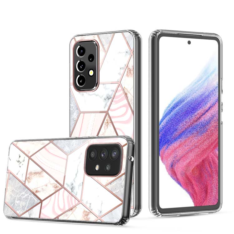 Clear Graphic Case (ZIGZAG MARBLE) for Samsung A53