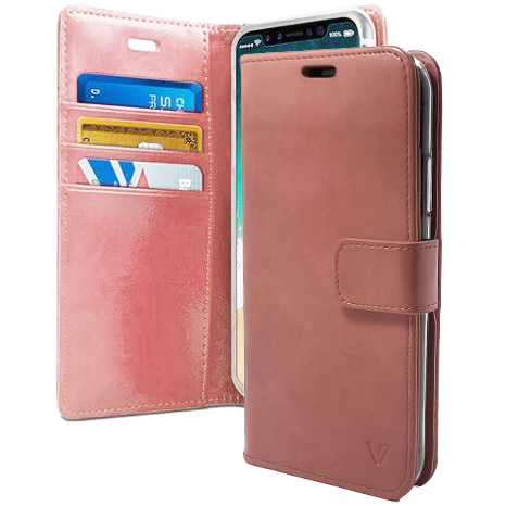 Rose Gold Wallet Case Google Pixel 8