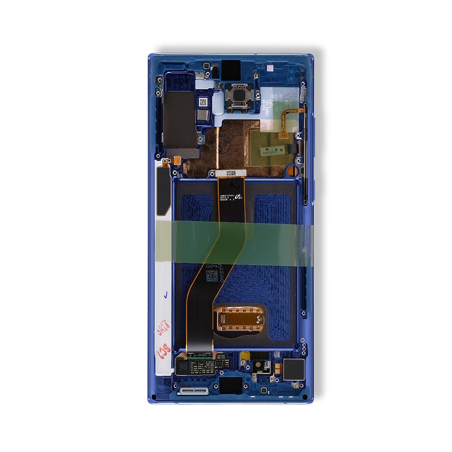OLED Assembly With Frame For Samsung Galaxy Note 10 Plus / 5G (Service Pack) (Aura Blue)