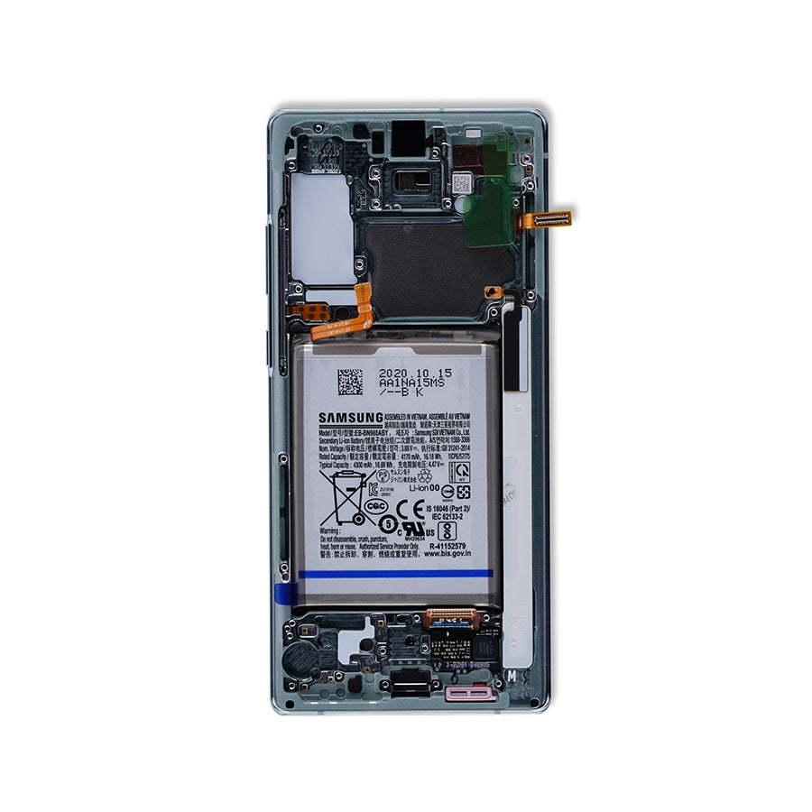 OLED Assembly With Frame For Samsung Galaxy Note 20 5G (Service Pack) (Mystic Green)