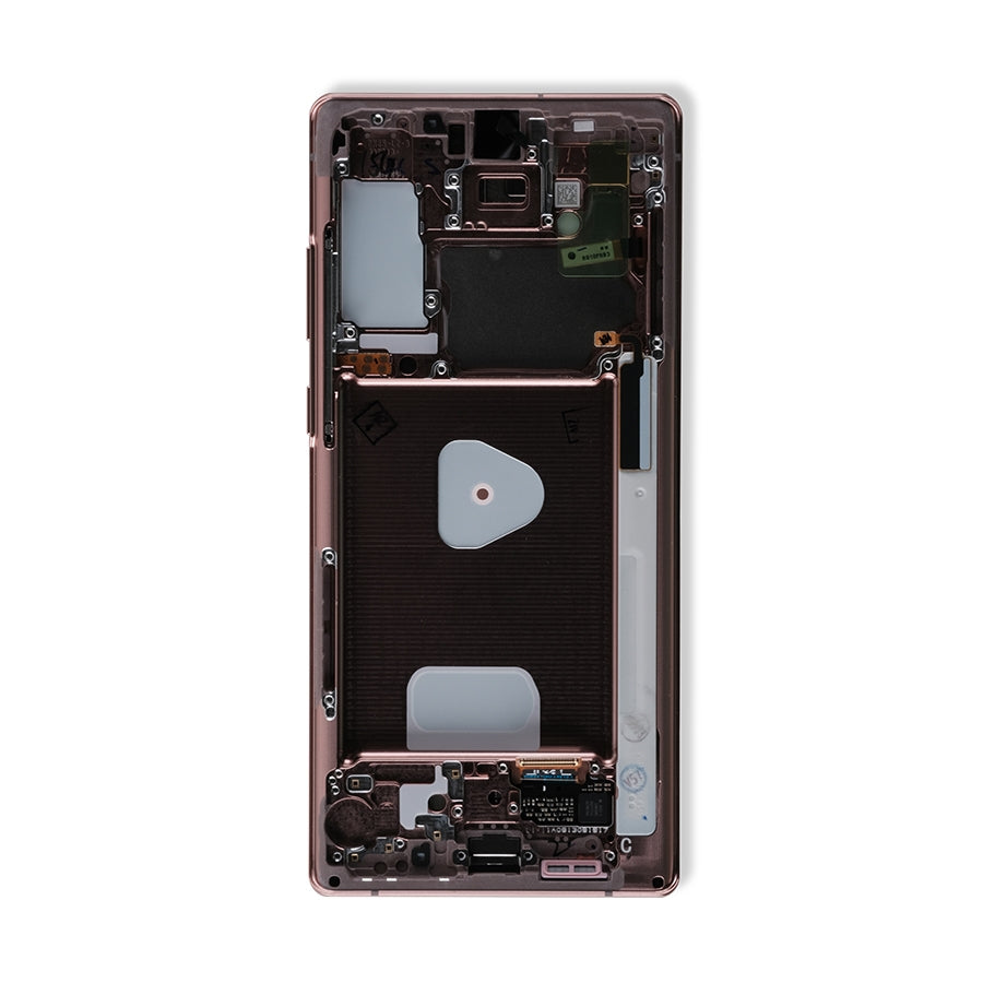 OLED Assembly With Frame For Samsung Galaxy Note 20 5G (Service Pack) (Mystic Bronze)