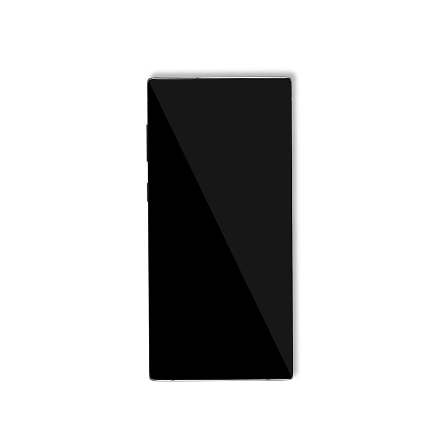 OLED Assembly With Frame For Samsung Galaxy Note 10 (Service Pack) (Aura Glow / Silver)