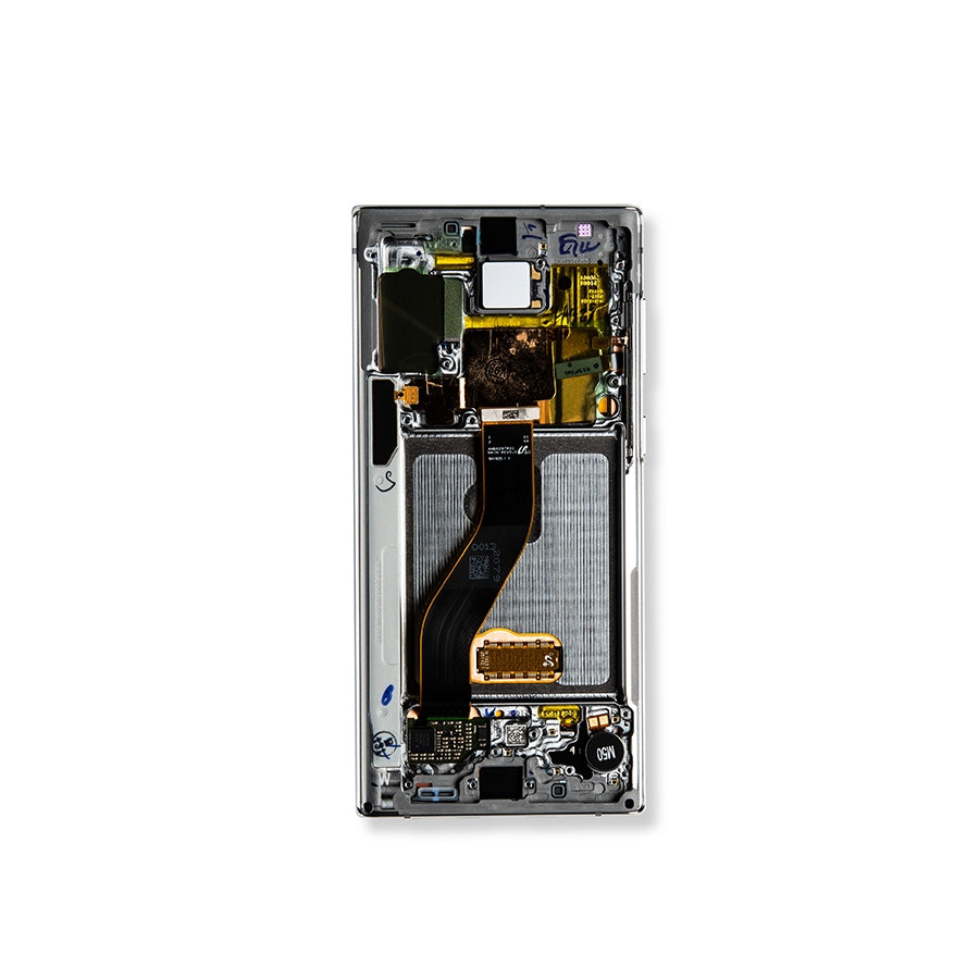 OLED Assembly With Frame For Samsung Galaxy Note 10 (Service Pack) (Aura White)