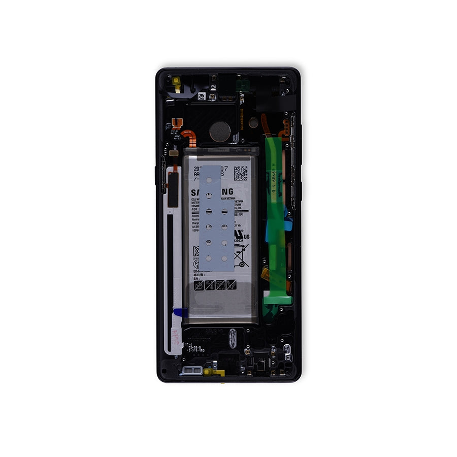 OLED Assembly With Frame For Samsung Galaxy Note 8 (Service Pack) (Midnight Black)