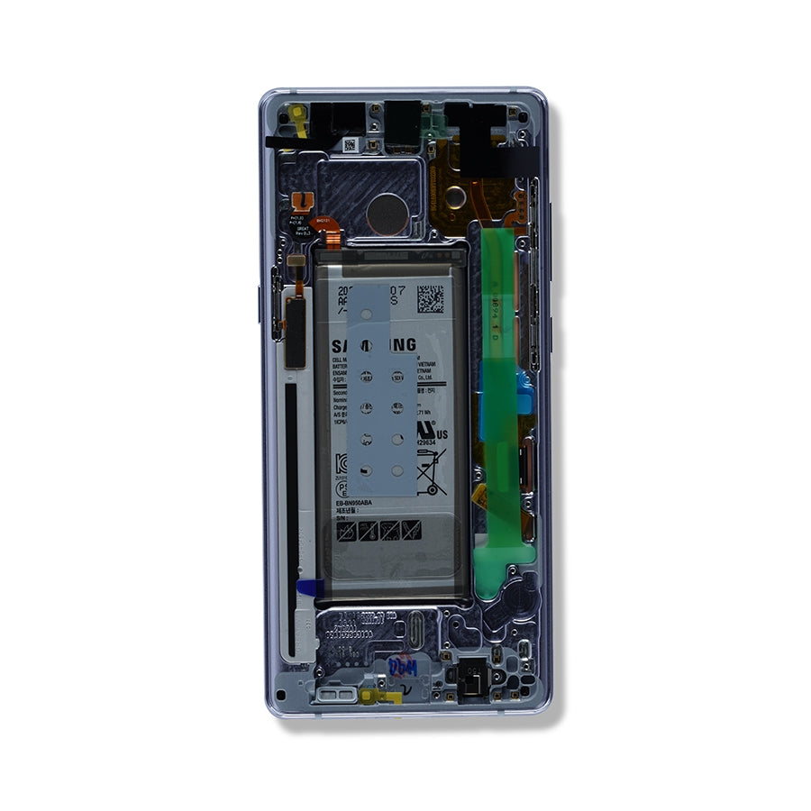 OLED Assembly With Frame For Samsung Galaxy Note 8 (Service Pack) (Orchid Gray)