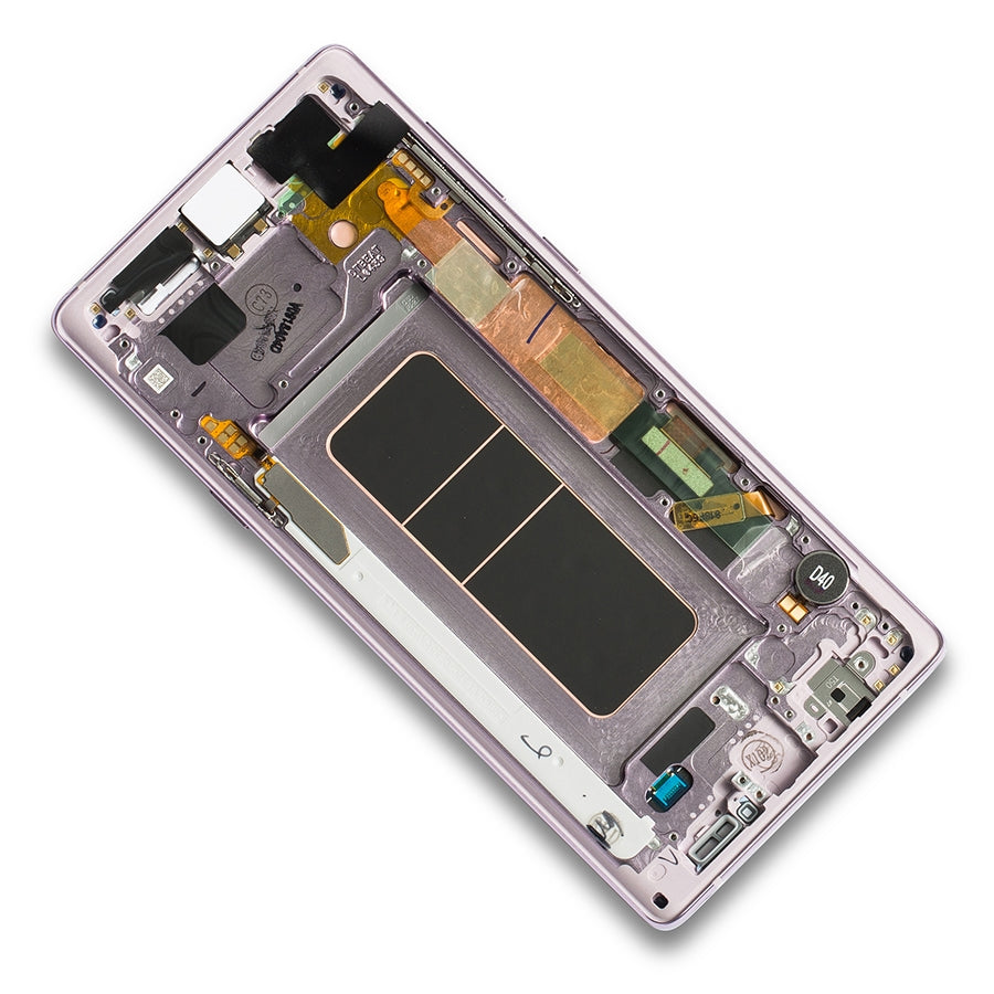 OLED Assembly With Frame For Samsung Galaxy Note 9 (Service Pack) (Lavender Purple)