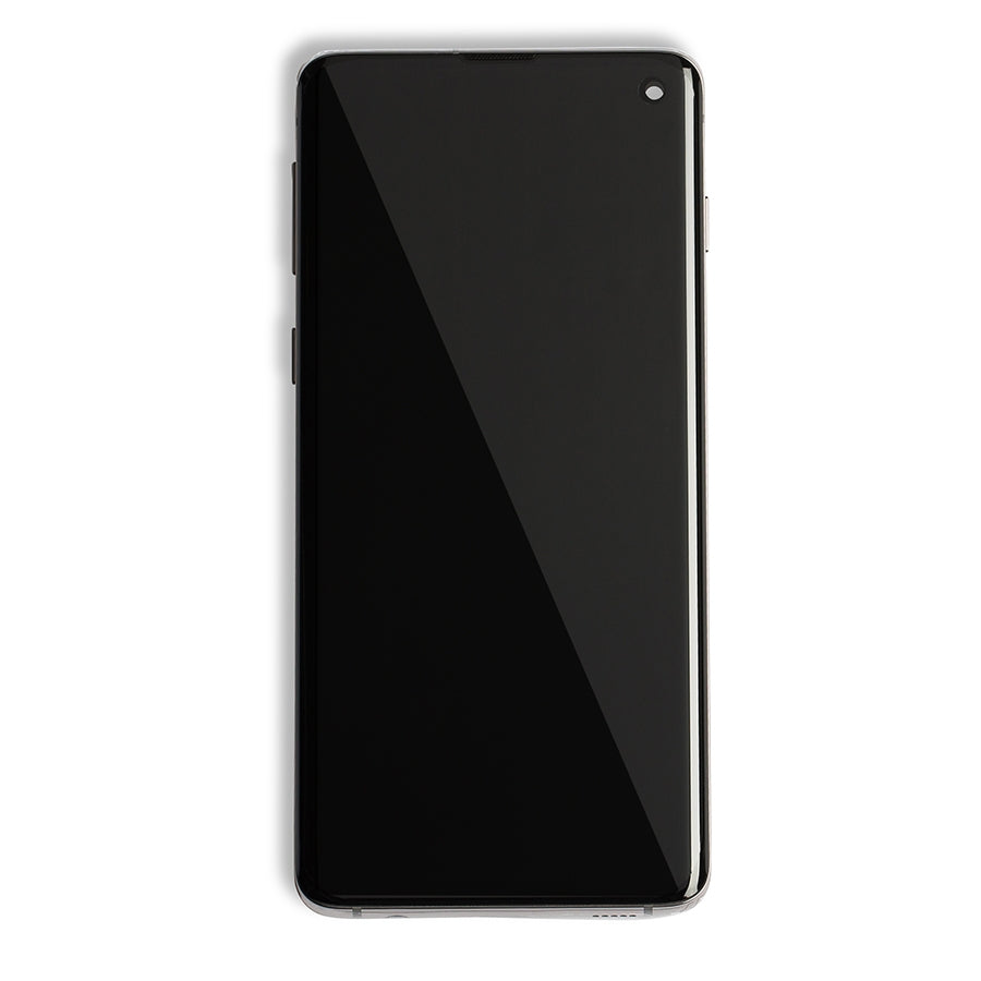 OLED Assembly With Frame For Samsung Galaxy S10 (Service Pack) (Prism / Ceramic Black)