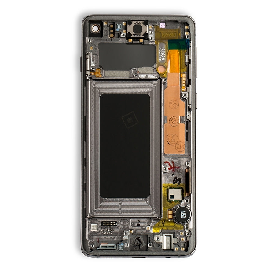 OLED Assembly With Frame For Samsung Galaxy S10 (Service Pack) (Prism / Ceramic Black)