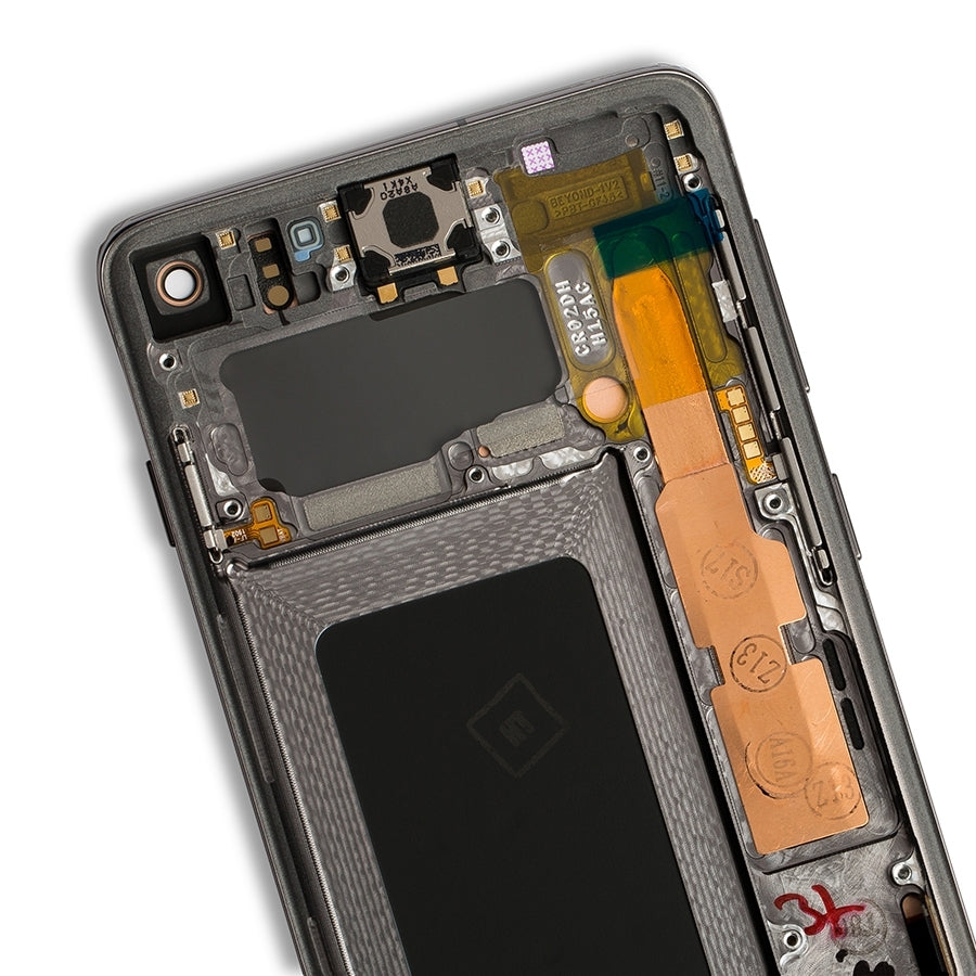 OLED Assembly With Frame For Samsung Galaxy S10 (Service Pack) (Prism / Ceramic Black)