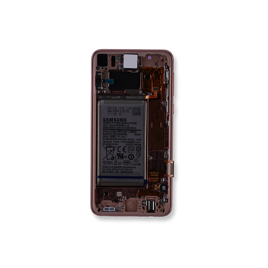 OLED Assembly With Frame For Samsung Galaxy S10E (Service Pack) (Flamingo Pink)