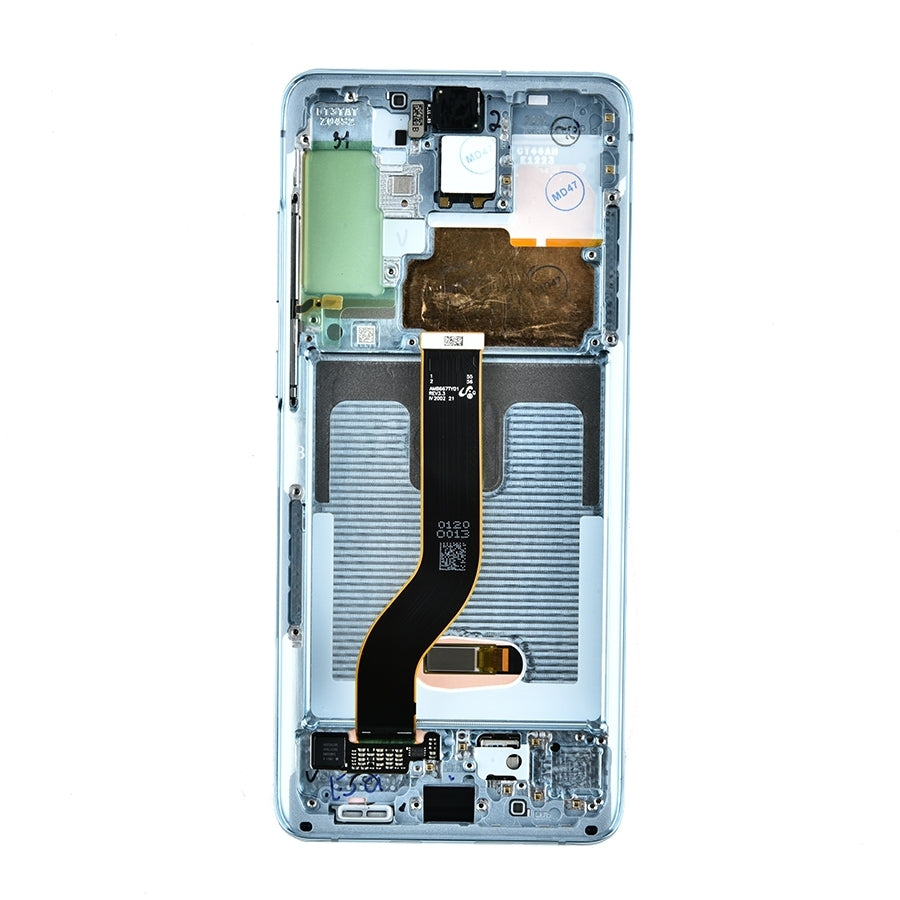 OLED Assembly With Frame For Samsung Galaxy S20 Plus 5G (Service Pack) (Cloud Blue)