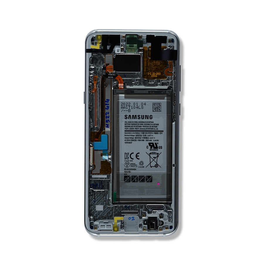 OLED Assembly With Frame For Samsung Galaxy S8 Plus (Service Pack) (Arctic Silver)
