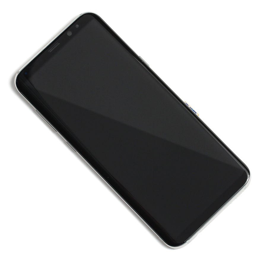 OLED Assembly With Frame For Samsung Galaxy S8 Plus (Service Pack) (Arctic Silver)