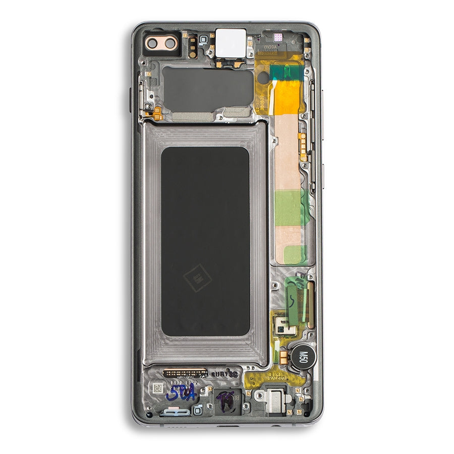 OLED Assembly With Frame For Samsung Galaxy S10 Plus (Service Pack) (Prism / Ceramic Black)