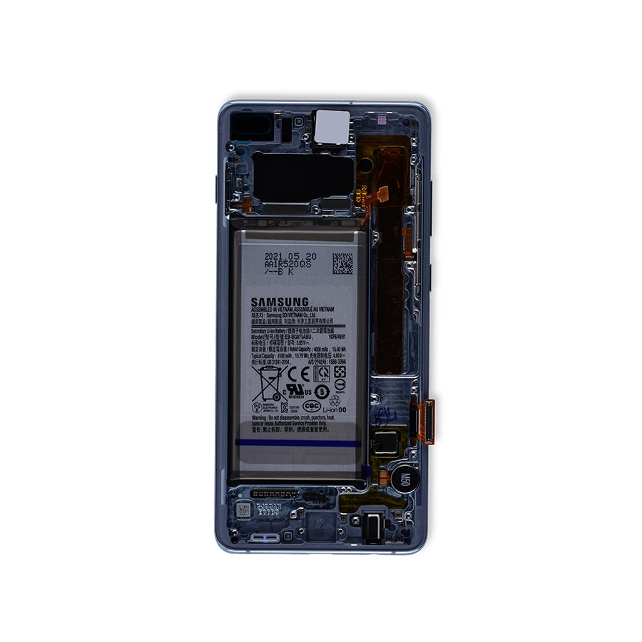 OLED Assembly With Frame For Samsung Galaxy S10 Plus (Service Pack) (Prism Blue)