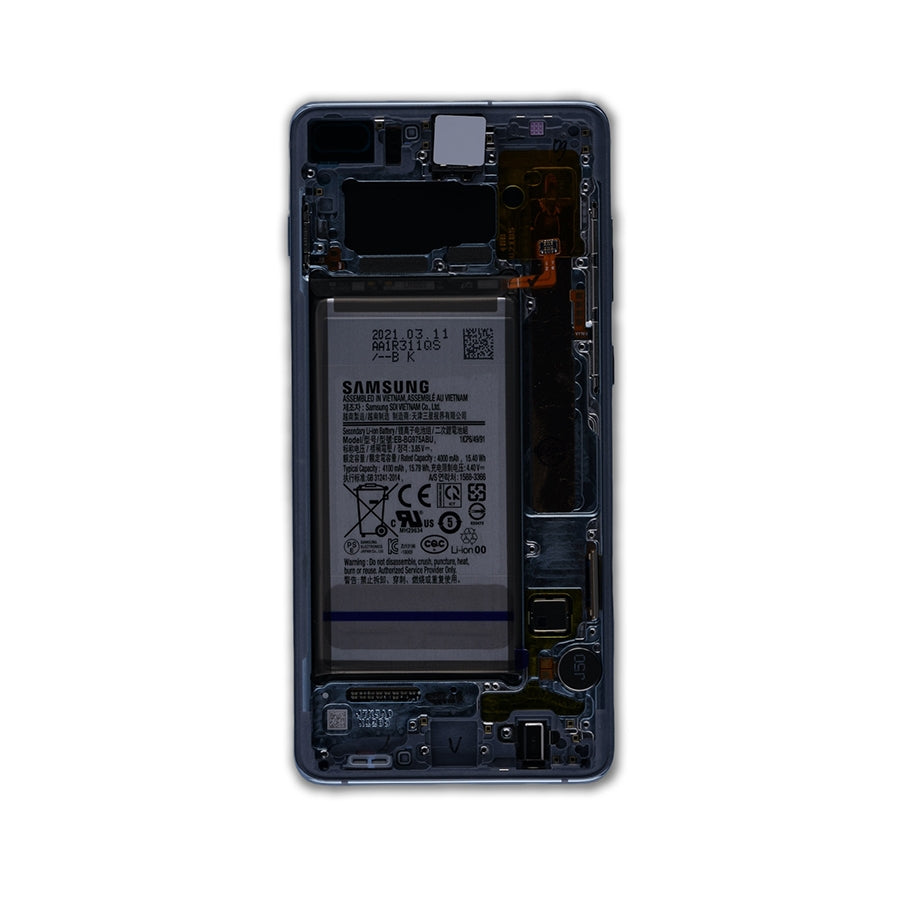 OLED Assembly With Frame For Samsung Galaxy S10 Plus (Service Pack) (Prism Blue)